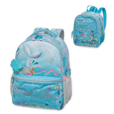 Imagem de Kit Mochila E Estojo Escolar Infantil Coleção Pack Me Pacifi