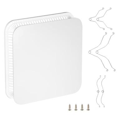 Imagem de FG701S Grade de cobertura de exaustor de banheiro de atualização universal para Broan-NuTone - 33,7 cm x 33,7 cm branco, design de baixo perfil