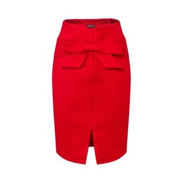 Imagem de Saia Lápis Elegante De Cintura Alta Para Mulheres, Comprimento Até O J