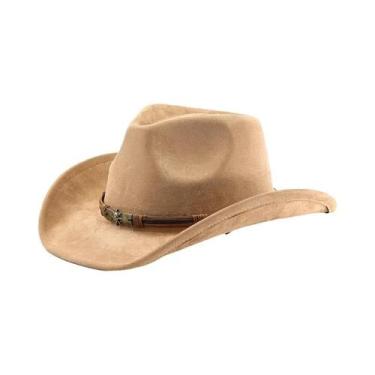 Imagem de Chapéu De Cowboy Vintage Em Camurça Para Homens E Mulheres, Chapéu De 