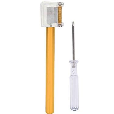 Imagem de Phefop Caneta de Tintura de Borda de Couro, Aplicador de Rolo de Cabeça de Cobre Multifuncional para Bolsas, Cintos, Sapatos, Com Ferramenta de Pintura de Borda Rápida e Eficaz (Ouro)