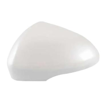 Imagem de Acessórios do carro exterior espelho retrovisor capa espelhos laterais habitação cor escudo pintado compatível com ford mondeo 2013 2014 2015 2016-2020(1pcs pearl white L)