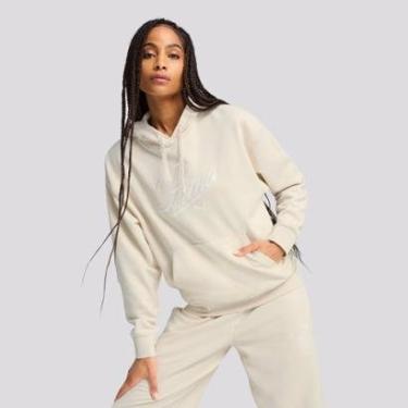 Imagem de Moletom Puma ESS Script Feminina Off White-Feminino