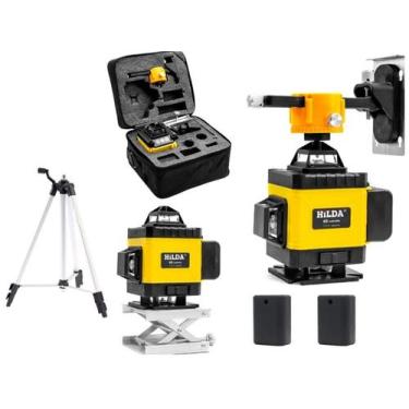 Imagem de Nível Laser 16 Linhas Verde Hilda 2 Baterias Recarregável 4d 360 Profi