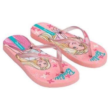Imagem de Chinelo Menina Barbie Encanto Grendene Ipanema 27291 Rosa Claro Glitter 33/34-Feminino