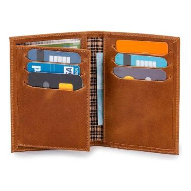 Imagem de Porta Documentos Couro Legítimo Carteira para Crlv/cnh/rg/cartões/cédu