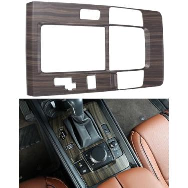 Imagem de Birbenben Compatível com acessórios híbridos Mazda CX 50 2025 2026, acabamento de grão de madeira, moldura de painel de câmbio central para Mazda CX-50 CX 50 Hybrid