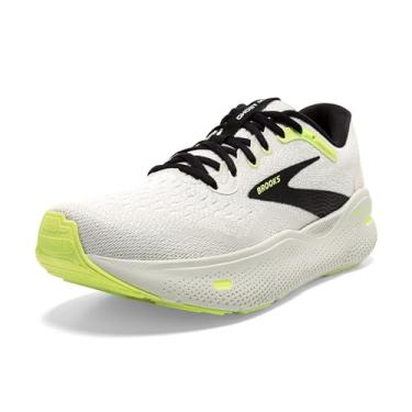 Imagem de Brooks Ghost Max Cushion Neutral Tênis de corrida e caminhada masculino, Cinza/preto/verde afiado, 7.5