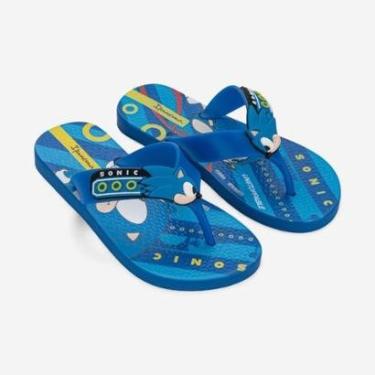 Imagem de Chinelo de Dedo Infantil Azul Sonic Fast Ipanema-Masculino