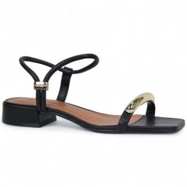 Imagem de Sandalia Bottero Salto Bloco Couro 372902 Feminino-Feminino