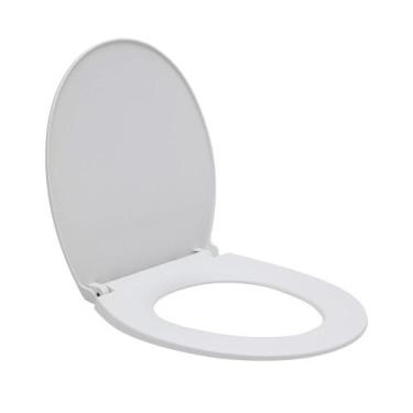 Imagem de Assento Plástico com Soft Close para Vaso Sanitário Aquarela Pingoo.ca