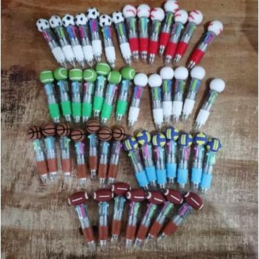 Imagem de BESARME Pacote com 48 canetas esportivas para lembrancinhas de festa, presentes em massa, canetas multicoloridas em uma caneta divertida, caneta fofa em massa para troca de dia dos namorados