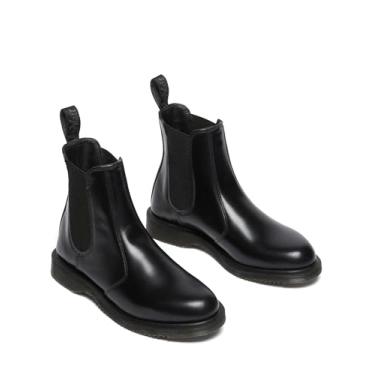 Imagem de Dr. Martens Bota feminina Flora Chelsea, Preto polido liso, 37