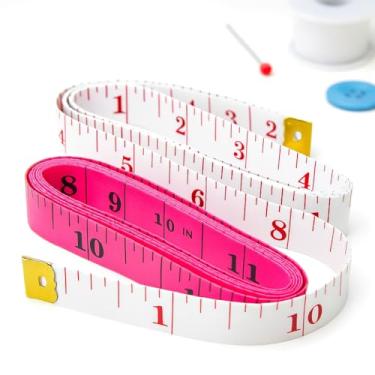 Imagem de Fita Métrica Corporal Flexível 150cm – Costura, Academia, Medidas de Corpo, Artesanato - Cores Sortidas