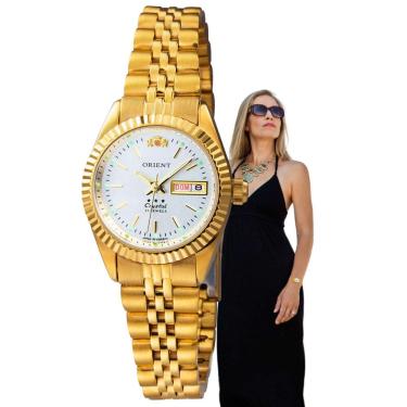 Imagem de Relógio Orient Feminino Automático Dourado 559EB1NH B1KX