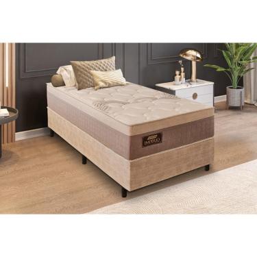 Imagem de Cama Box Solteiro com Colchão Molas (88x188x72) Império Gazin CR35390 Areia/Bege