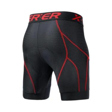 Imagem de Shorts De Ciclismo Masculino Com Almofada 5D, Antiderrapante, Para Esp