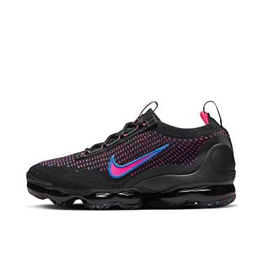 Imagem de Nike T nis feminino Air Vapormax 2021 FK Preto/Rosa Hyper Racer Azul (DX2355 001), Preto/rosa (Hyper Pink-Racer Blue), 7