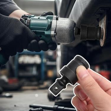 Imagem de Barra de extensão de soquete de junta universal de impacto de 1/2 polegada, soquete giratório de 360 graus para ferramentas de chave catraca pneumática