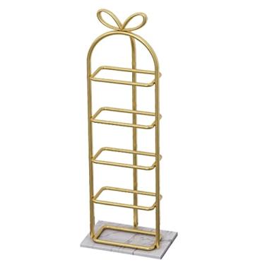 Imagem de Prateleira para sapatos, organizador de sapato, 5 níveis, sapateira de metal, economia de espaço, base de mármore interna, prateleira de armazenamento de sapatos para sala de estar, corredor, quarto