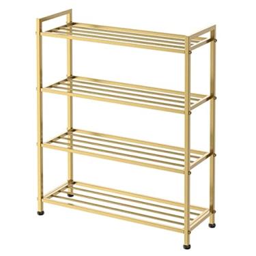 Imagem de Prateleira de sapato organizador de sapateira de metal organizador de armazenamento de sapatos prateleira de sapatos organizador de casa suporte de sapatos para armário entrada corredor armazenamento