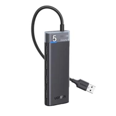 Imagem de Hub Adaptador Ugreen 4x Portas Usb A 3,2 Gen1 20cm Preto