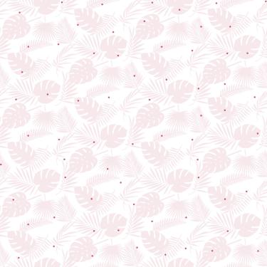 Imagem de Papel de Parede Fofura Baby Folhagem Rosa FF4029