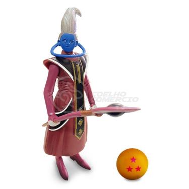 Imagem de Action Figure Whis - Dragon Ball Super Boneco Com 1 Esfera Do Dragão E 1 Bastão Mágico