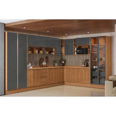 Imagem de Kit Modulado Kappesberg 22 Peças Vibra C22P1 Canela/Grafite Lacca