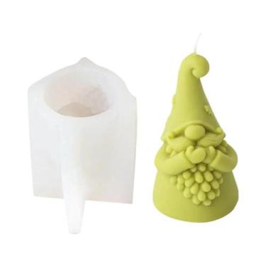 Imagem de Molde De Silicone 3D De Anão Para Velas, Gesso E Resina, Decoração Art