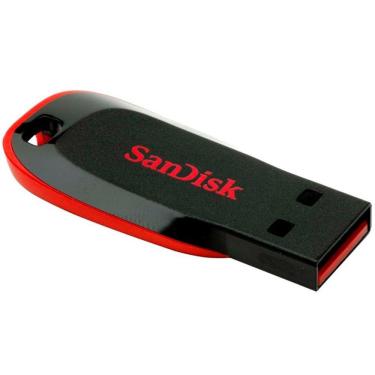 Imagem de Pen Drive 16GB Blade Black Red-Sandisk