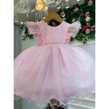 Imagem de Vestido Infantil Rosa Princesa Ana Liz - Elegância e Conforto, M