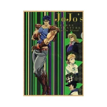 Imagem de Pôsteres Vintage JoJo 2025 Anime JoJo's Bizarre Adventure Arte De Pare