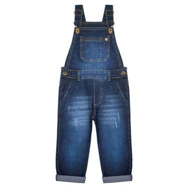 Imagem de Jardineira Infantil Look Jeans Calça Jeans - UNICA - 02-Masculino