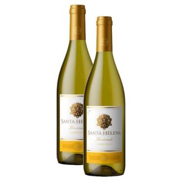 Imagem de Kit 2 Vinho Santa Helena Chardonnay Reservado 750Ml