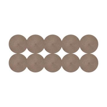 Imagem de Jogo Americano Taupe 37cm Kit 10 Rafimex