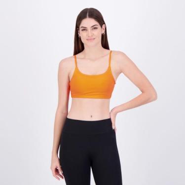 Imagem de Top Adidas Essentials LS Feminino Laranja, M