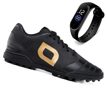 Imagem de Chuteira Society + Relógio Digital Masculino Pro Soccer Speed Gold Fut7-Masculino