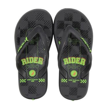 Imagem de Chinelo Infantil Rider R1 Style Preto/Preto/Verde
