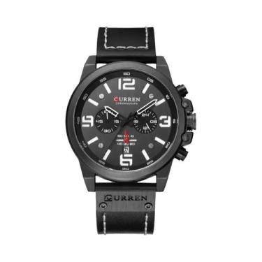 Imagem de Relógio De Quartzo Masculino Com Pulseira De Couro CURREN 8314 Cronógr