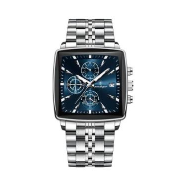 Imagem de Relógio De Pulso Masculino De Quartzo POEDAGAR Luxuoso Com Cronógrafo 