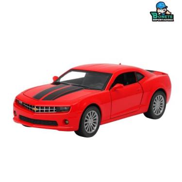 Imagem de Carrinho Esportivo Camaro de Metal Fricção 13cm  Portas Abertas e Supe