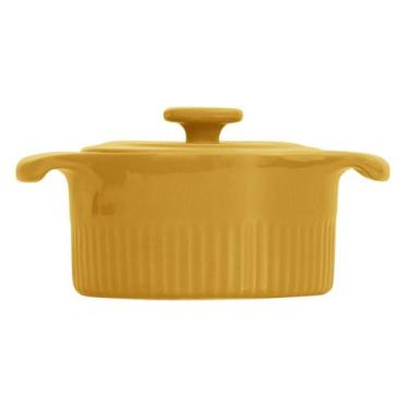 Imagem de Cocotte Refratária 10 cm Amarela 218 ml Germer Porcelanas