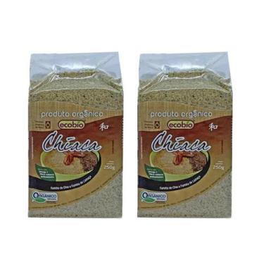 Imagem de Kit 2 Farinha Chia Linhaça Dourada Chiaça Orgânica 500g Ecobio