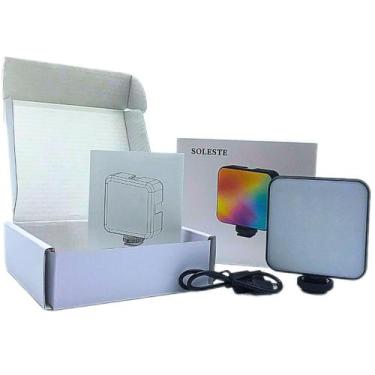 Imagem de Led Iluminador Soleste W64 RGB 2500k-9000k Fotografia L, RGB, 3.7V