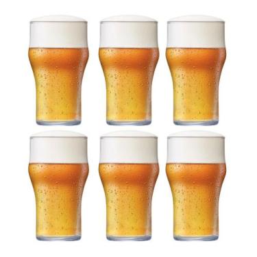 Imagem de Conjunto 6 Copos Bruselas Chopp Cerveja Vidro Bar 560ml - Rigolleau