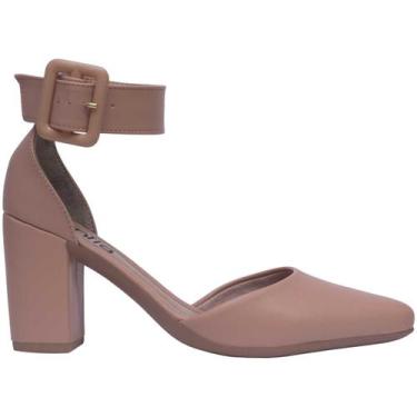 Imagem de Sapato Salto Grosso Scarpin Sandália Salto Bloco Moda-29.08 - Munita, 