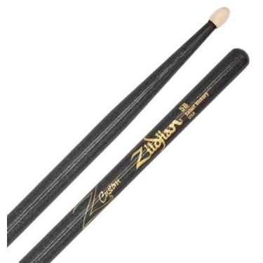 Imagem de Baqueta Zildjian Limited Padrão 5B Black Chroma 400th Anniversary Pont