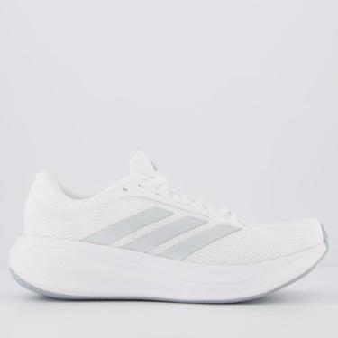 Imagem de Tênis Adidas Response Runner 2 Branco e Prata, 42