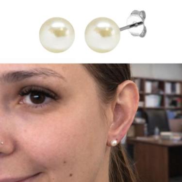 Imagem de Trio Pérola Aço Cirúrgico Antialérgico Mix Kit Brincos p m g - Morgani